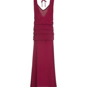 long dress in 100% silk